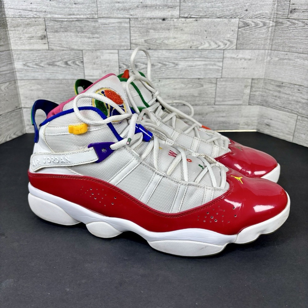 Nike Air Jordan 6 Rings CW7003-100 MultiColor Sneakers Size 13 2019 - Picture 4 of 16